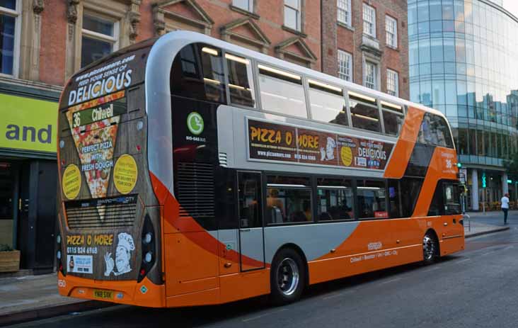 Nottingham Scania N280UD ADL Enviro400CNGCITY 450